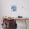 Stupell Industries Blue Abstract with Squiggles Canvas Wall Art Design by Grace Popp